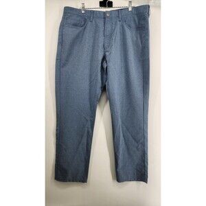 Men's Bonobos Size 38x30 Blue Athletic Fit Flat Front Vented Golf Chino Pants